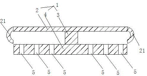 Special cover board for bus duct