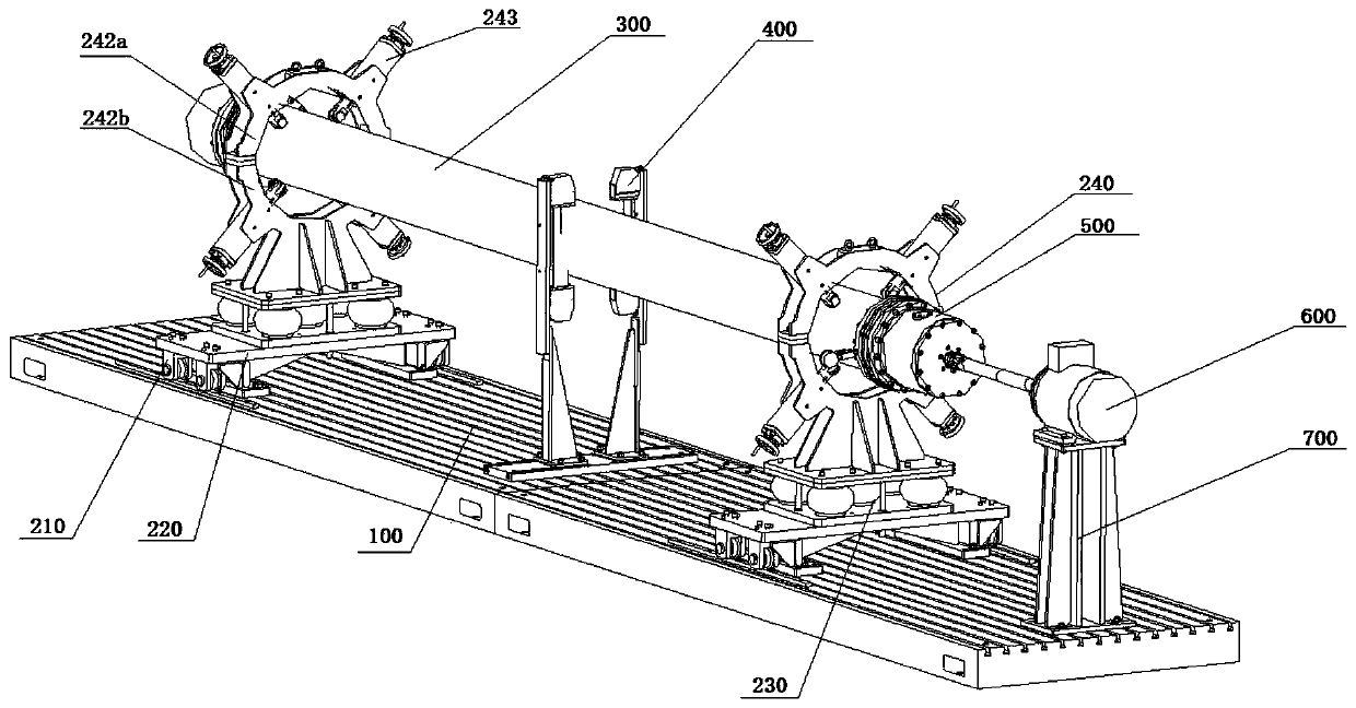 Pipeline resonance fatigue test bench