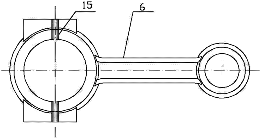 Machining device and method for resonance auxiliary cracking of connecting rod