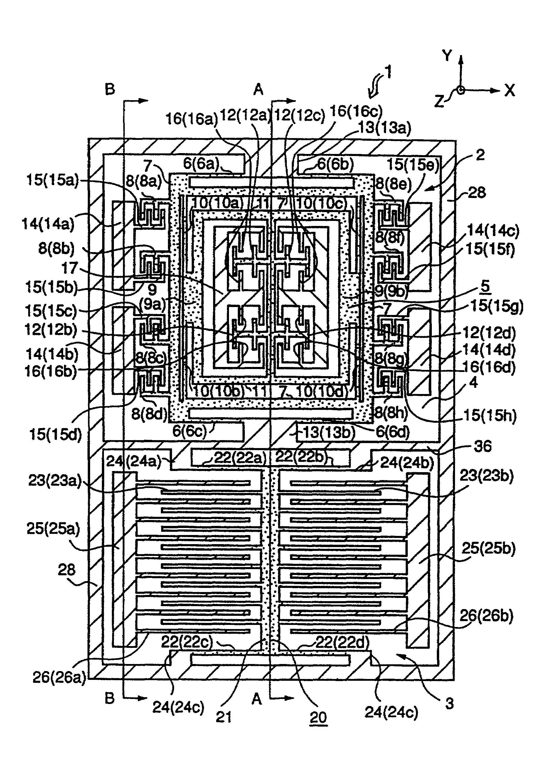 Composite sensor device and method of producing the same