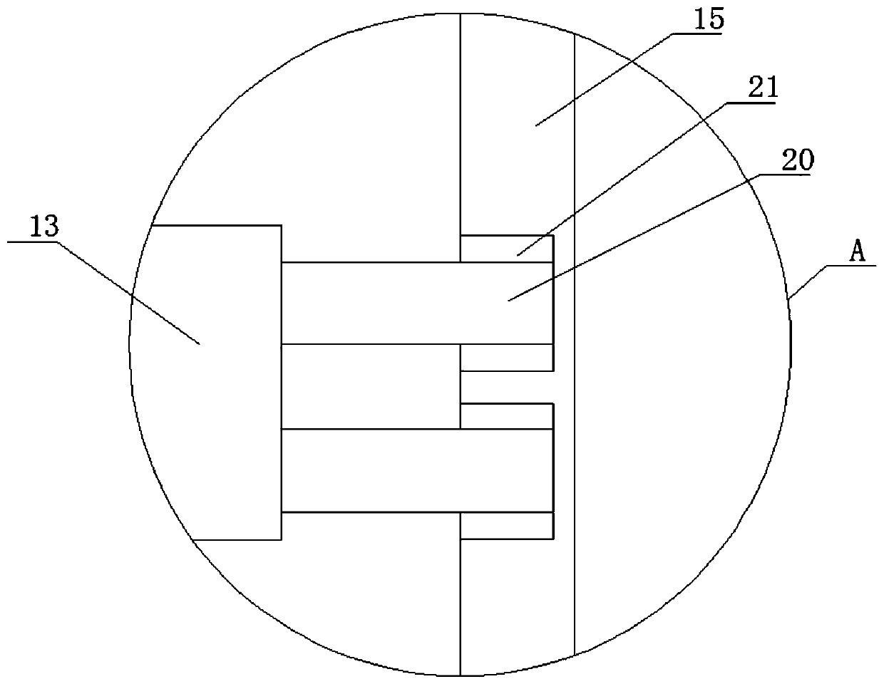 Chemical fiber silk humidity detection device