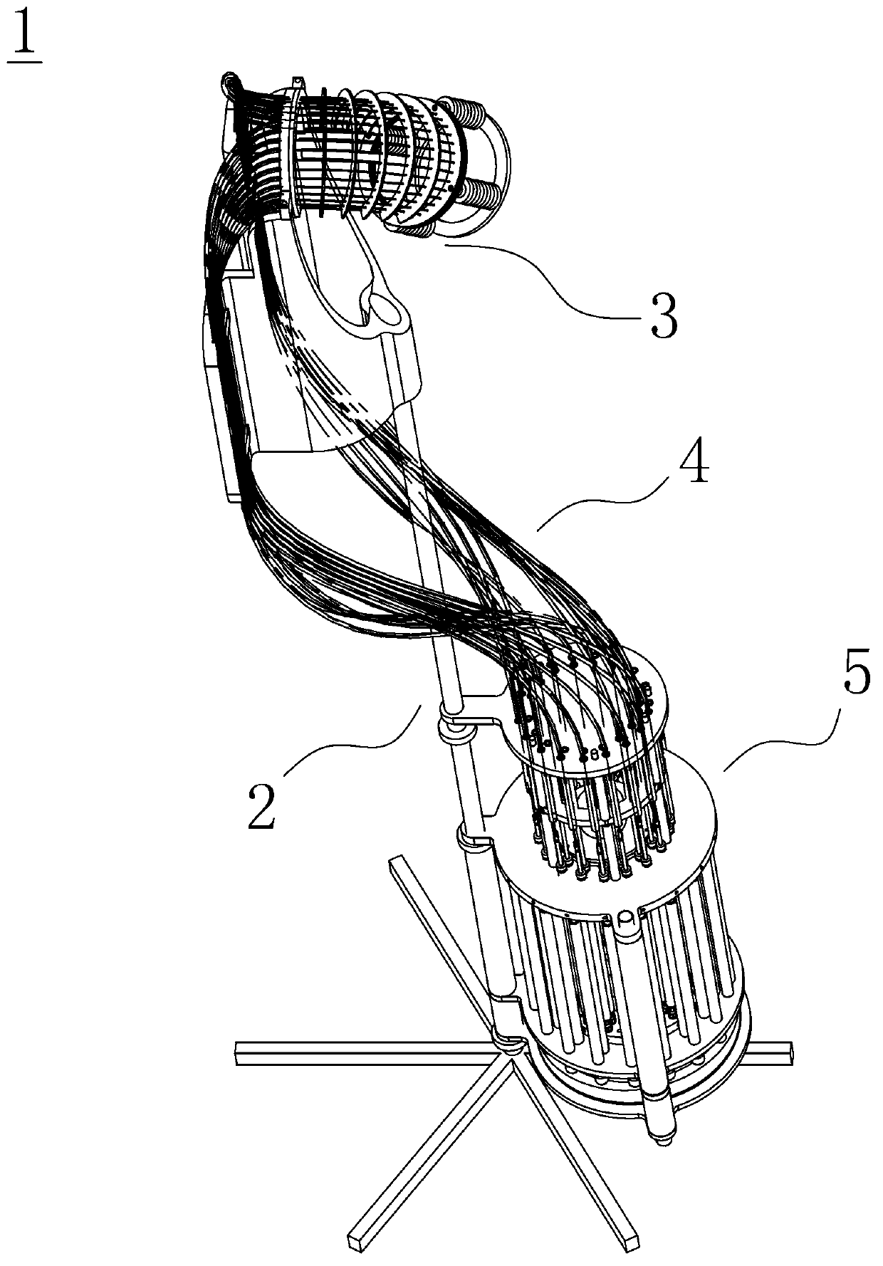 Exoskeleton auxiliary rehabilitation therapy system based on fluid transformation