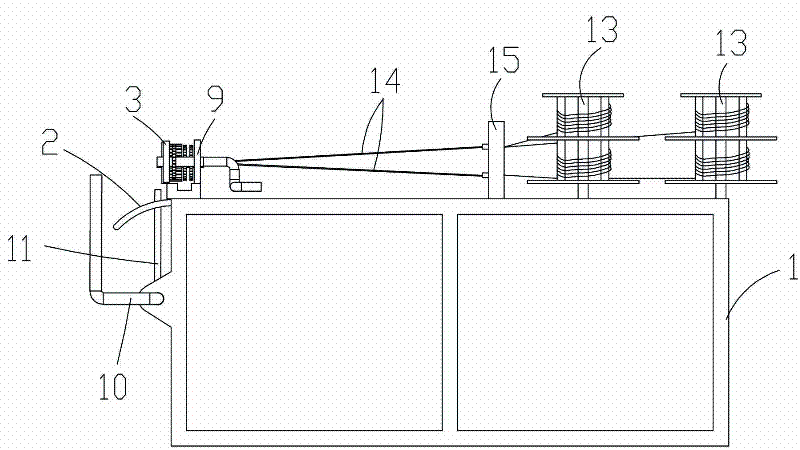 Manual bamboo fence baffle knitting machine