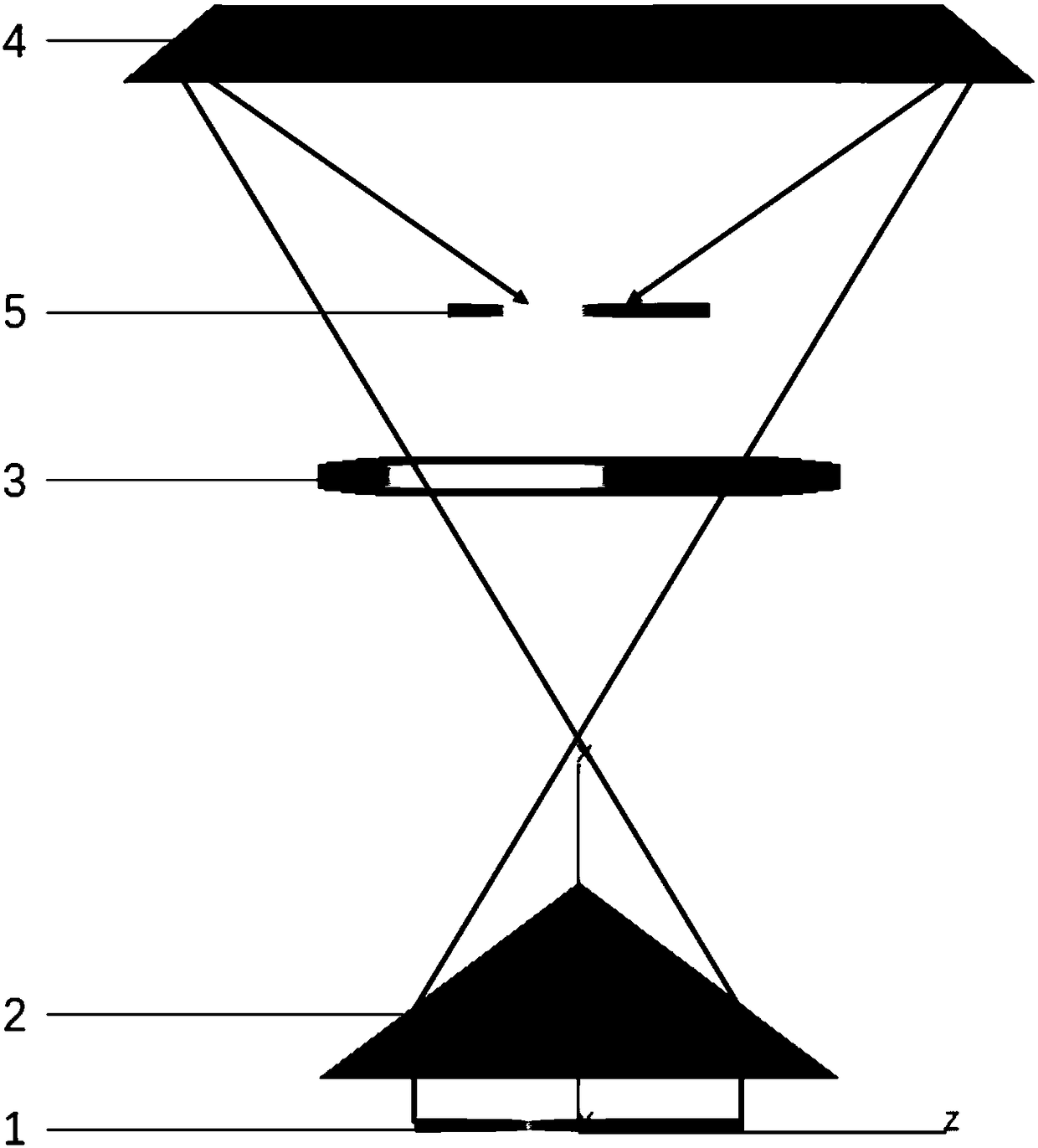 Annular vertical illumination device for large-field high-resolution fluorescence microscope