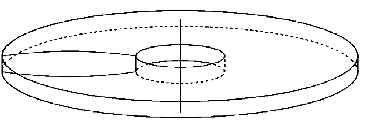 Annular vertical illumination device for large-field high-resolution fluorescence microscope