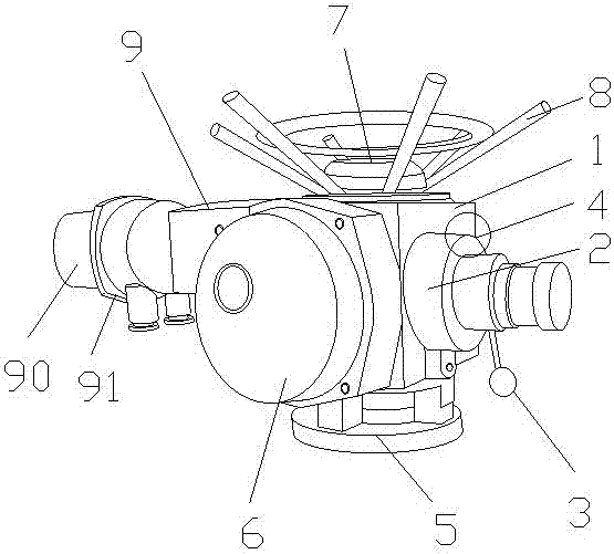 Valve electric device for manual safety power failure