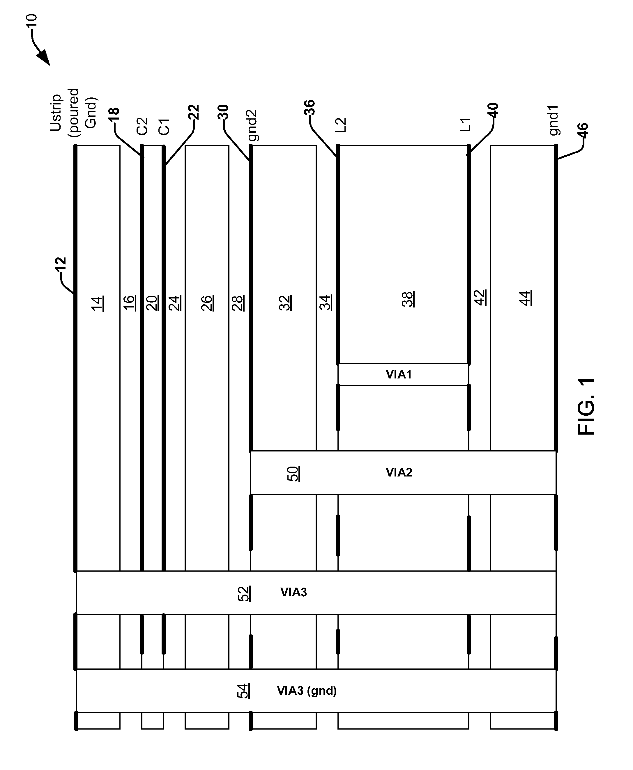 Multilayer Passive Circuit Topology