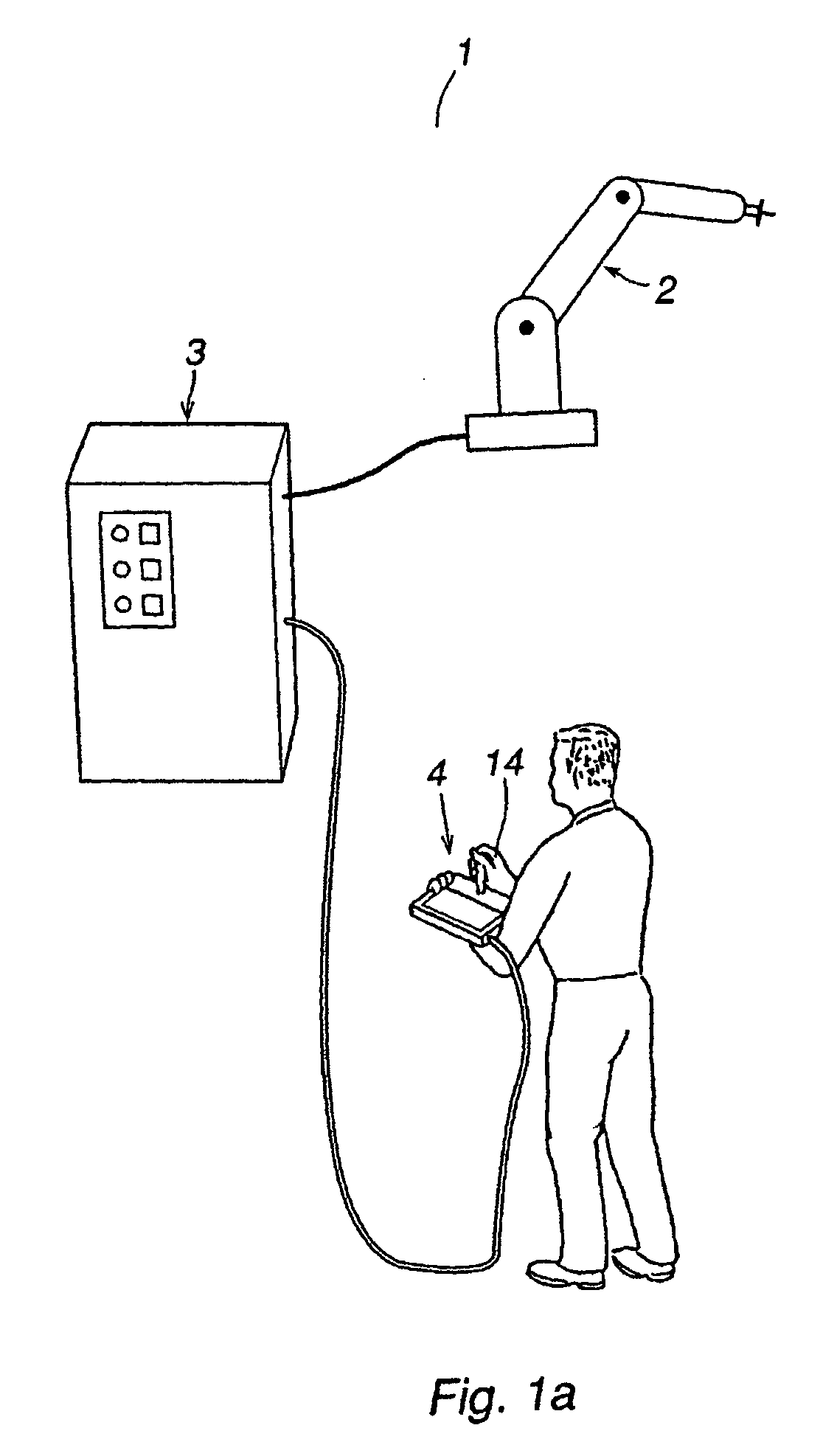 System and method for communication between an industrial robot and a tpu