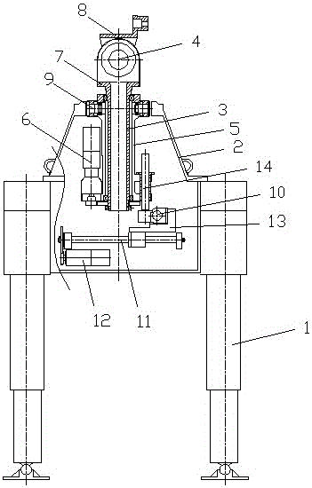 Integrated electric lifting, stabilization and rotation turntable device