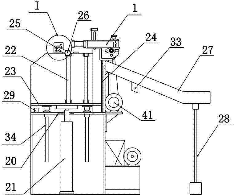 Three-shaft full-automatic edge rolling machine