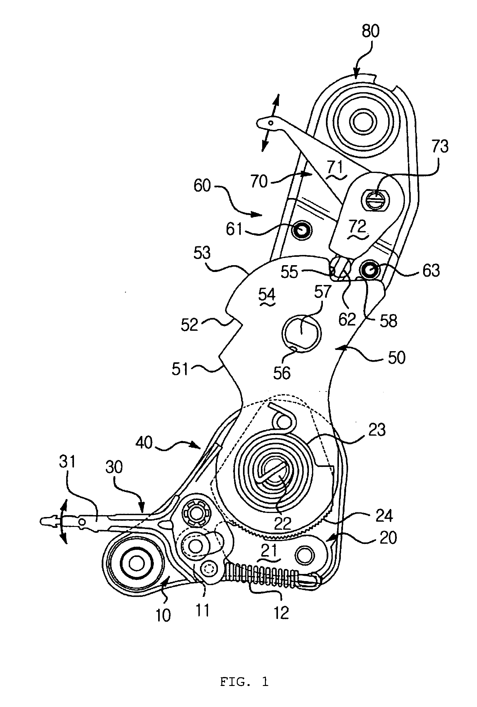 Folding recliner of seat for vehicles