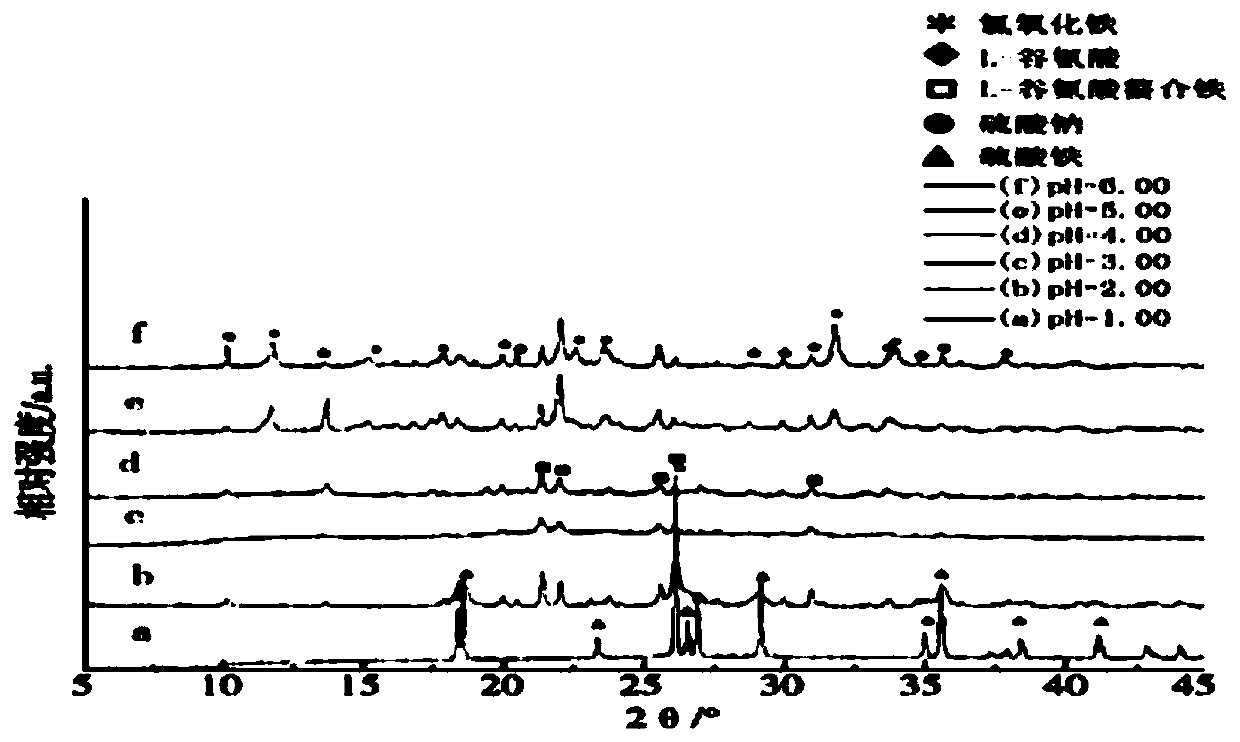 Preparation method for iron glutamate chelate