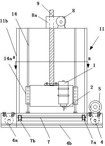 Large timber milling turning lathe