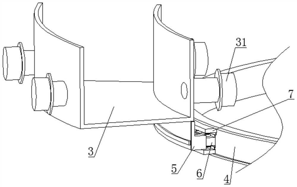 Sealing device for annular cooling trolley