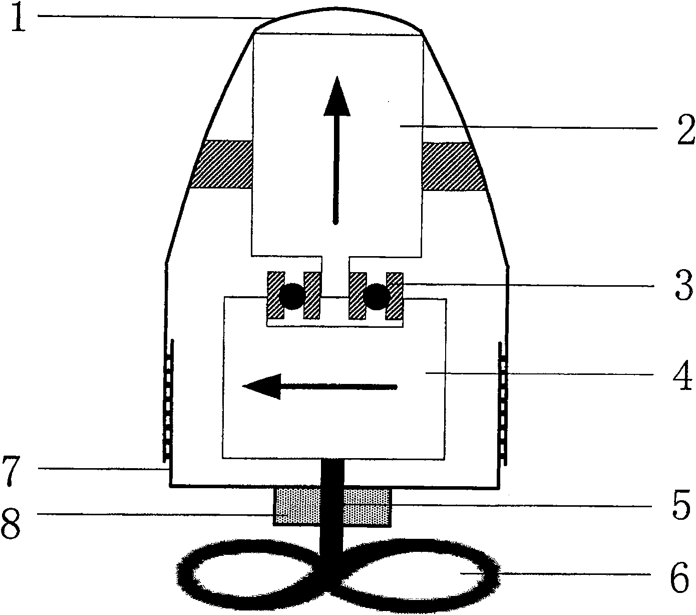 Permanent magnetism minisize robot