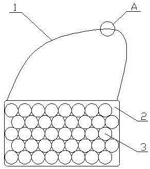 Heating bag having good hand feel and high bag belt strength and realizing shinning function under illumination