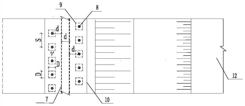 Roadbed pavement structure located on embankment pipeline and construction method