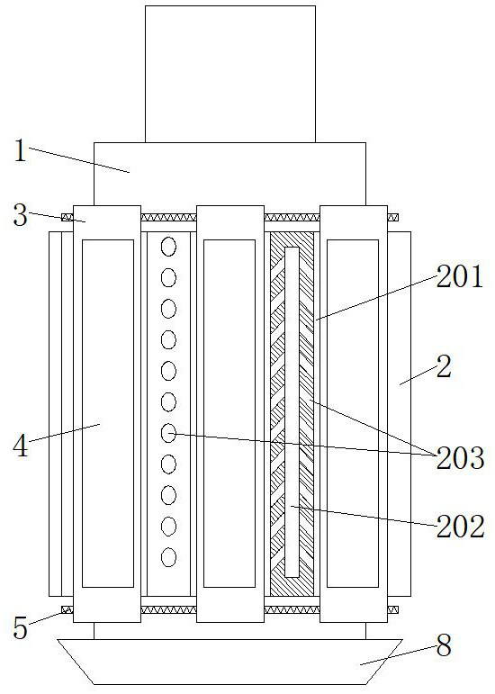 Polishing device capable of guaranteeing blank surface of hydraulic part