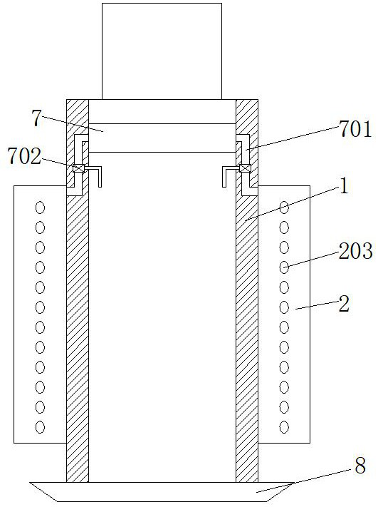 Polishing device capable of guaranteeing blank surface of hydraulic part