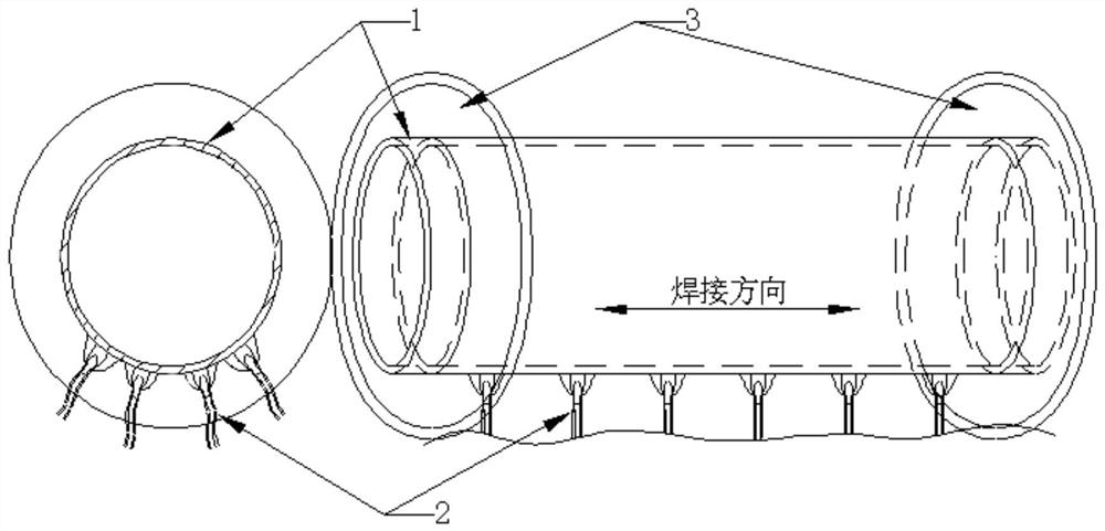 Large cladding nickel base surfacing process of barrel