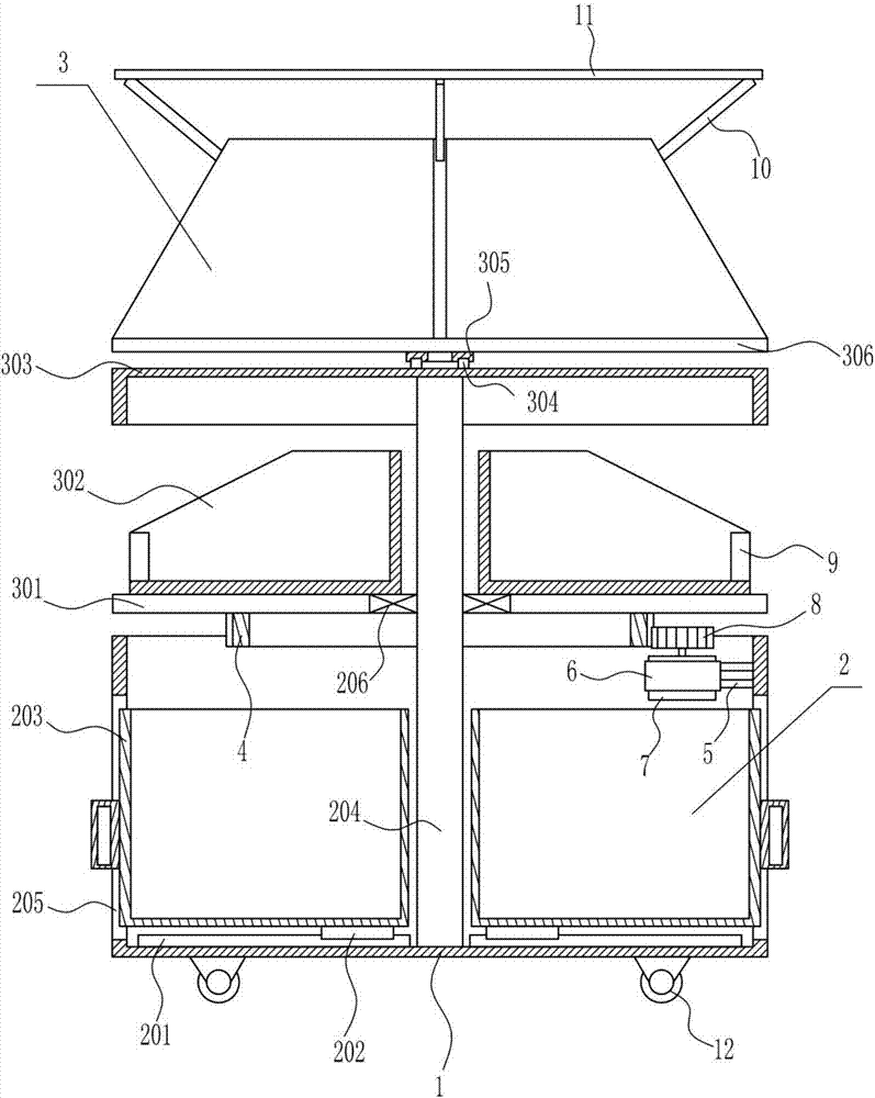 Rotatable tool drawer for otolaryngology departments