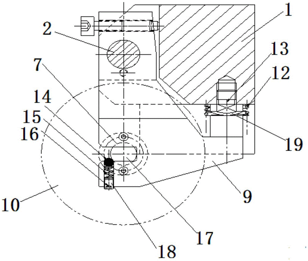 A lathe chamfering tool holder device