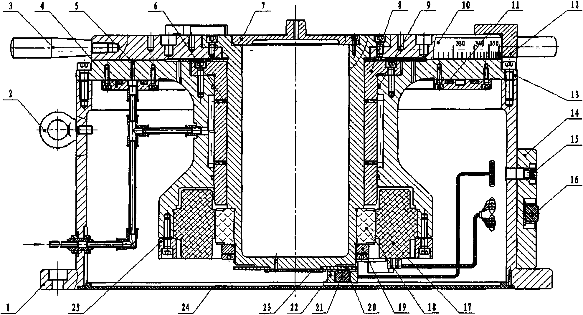 High-precision direct driven air flotation turntable