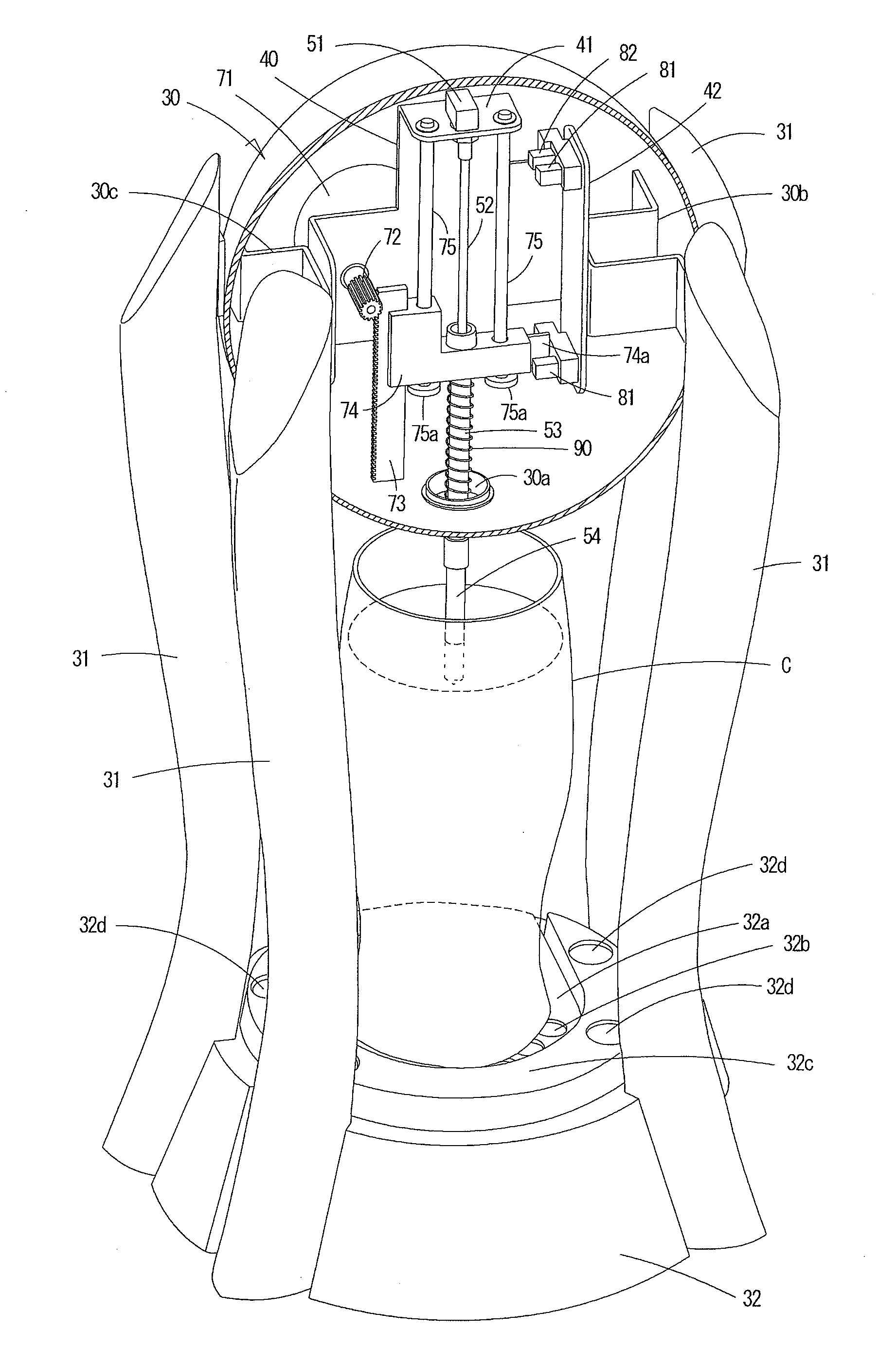 Beer bubbling device