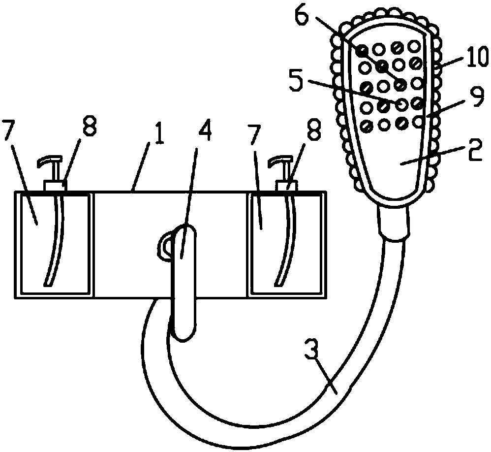 Multifunctional shower faucet