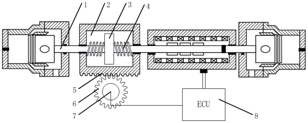 Free piston internal combustion generation power system with adjustable compression ratio