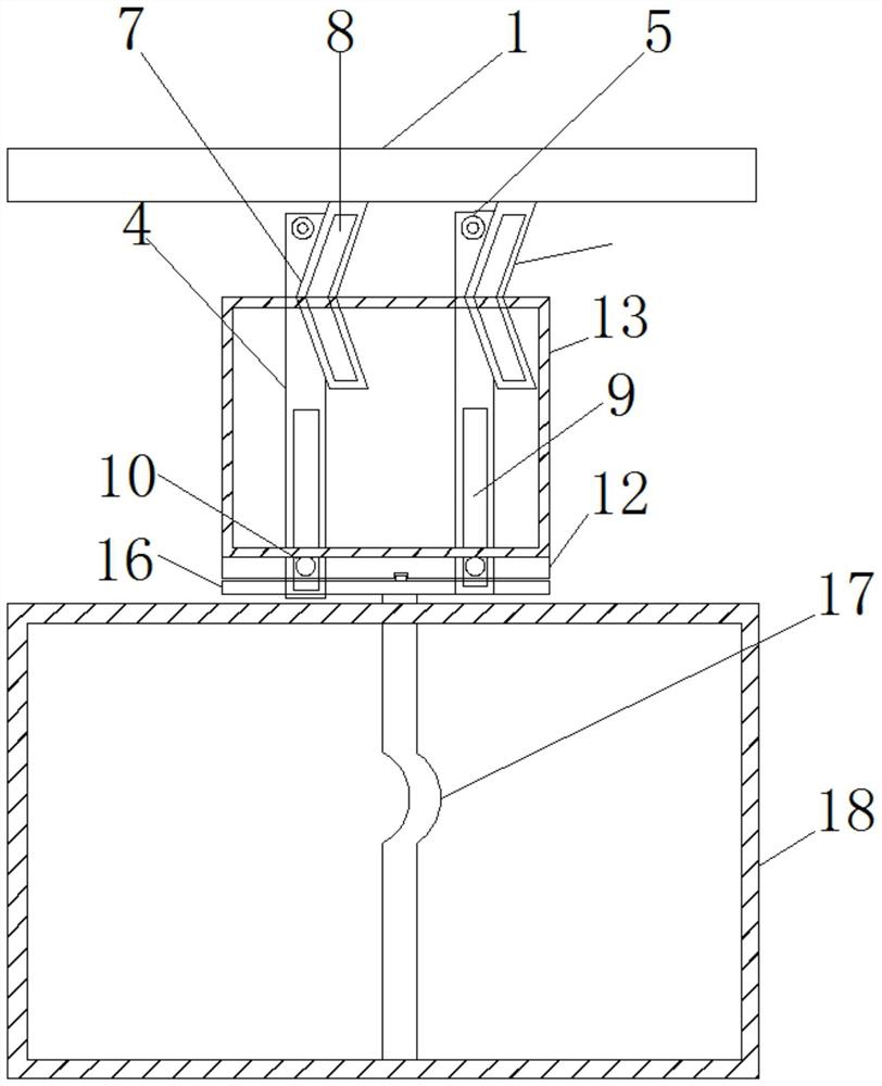 An overturning structure of a biological cell culture dish that is convenient for observation