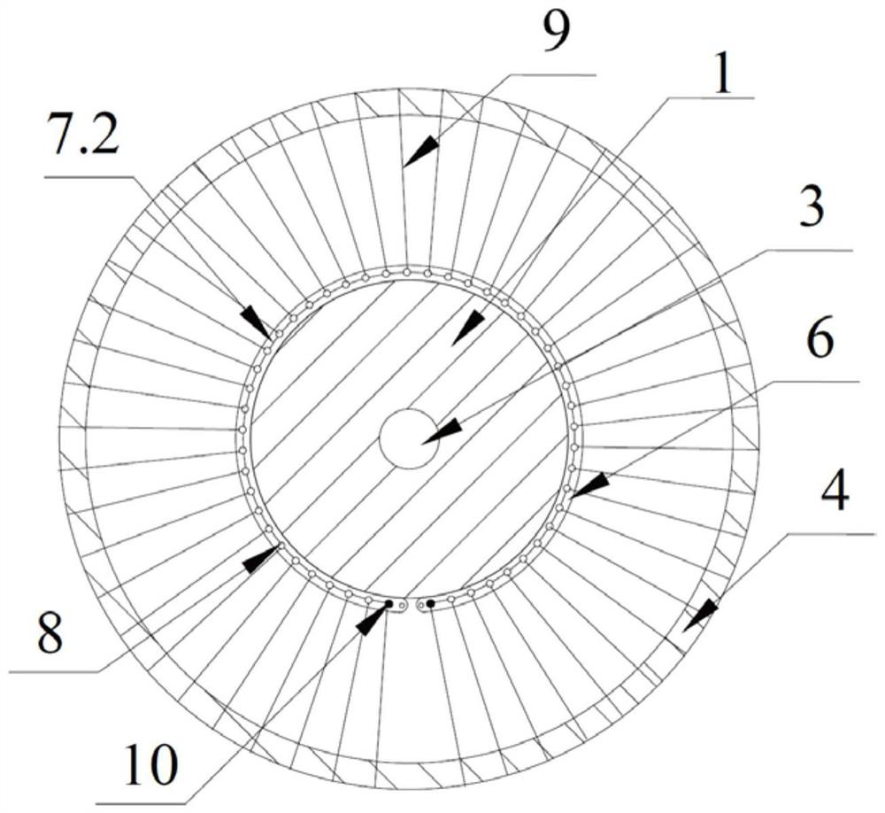 A wind power generator main shaft provided with a protective layer and its protective layer attachment process