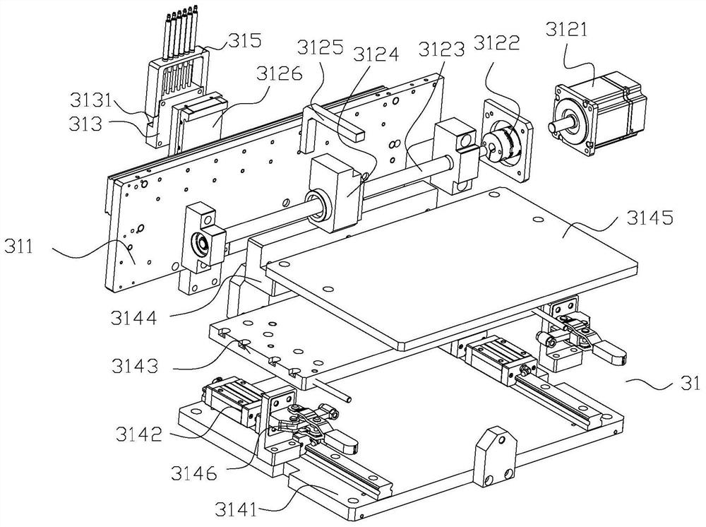 A transformer connecting terminal cutting and assembling device