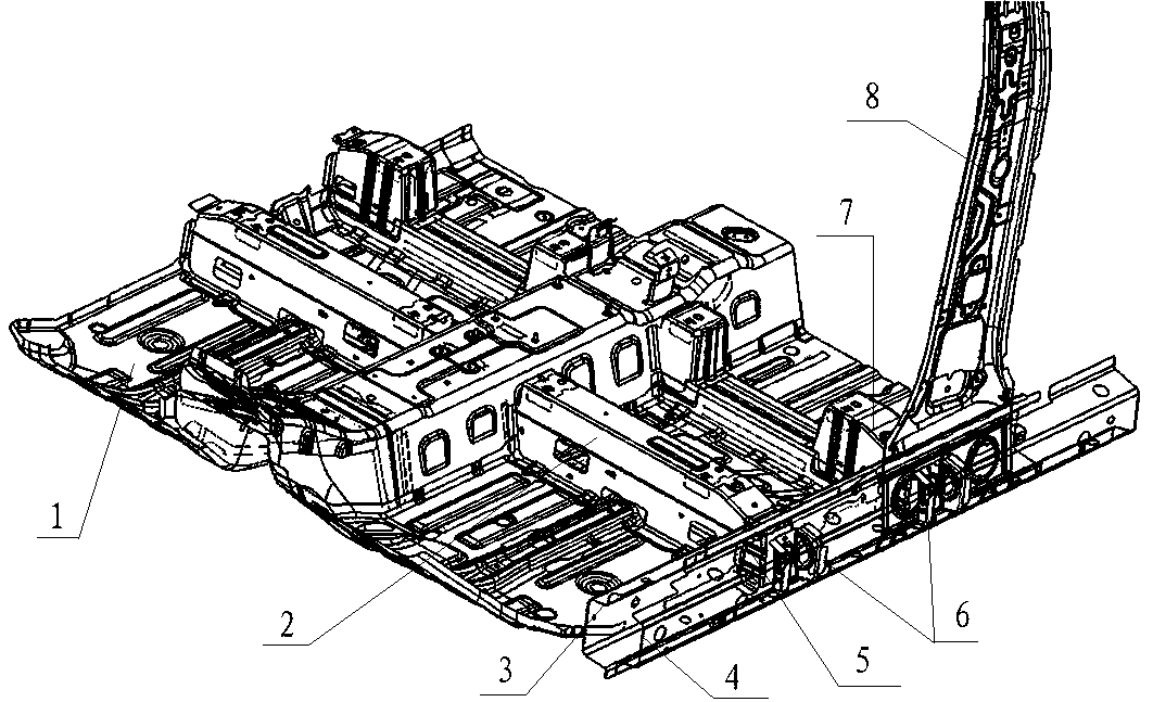 Threshold supporting plate capable of improving side impact performance