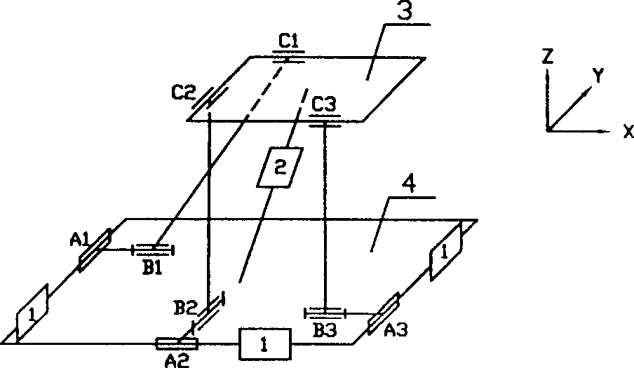 Multi degrees of freedom parallel mechanisms combined elastic vibration damper