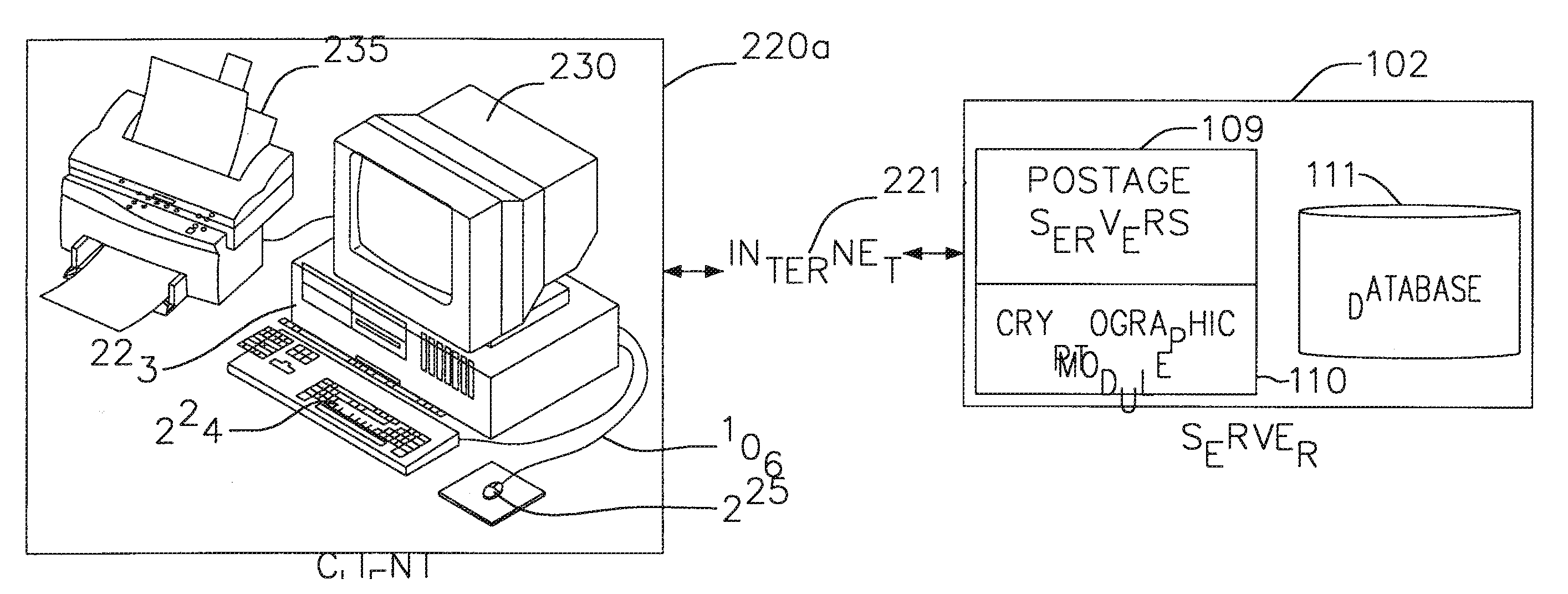 Machine dependent login for on-line value-bearing item system