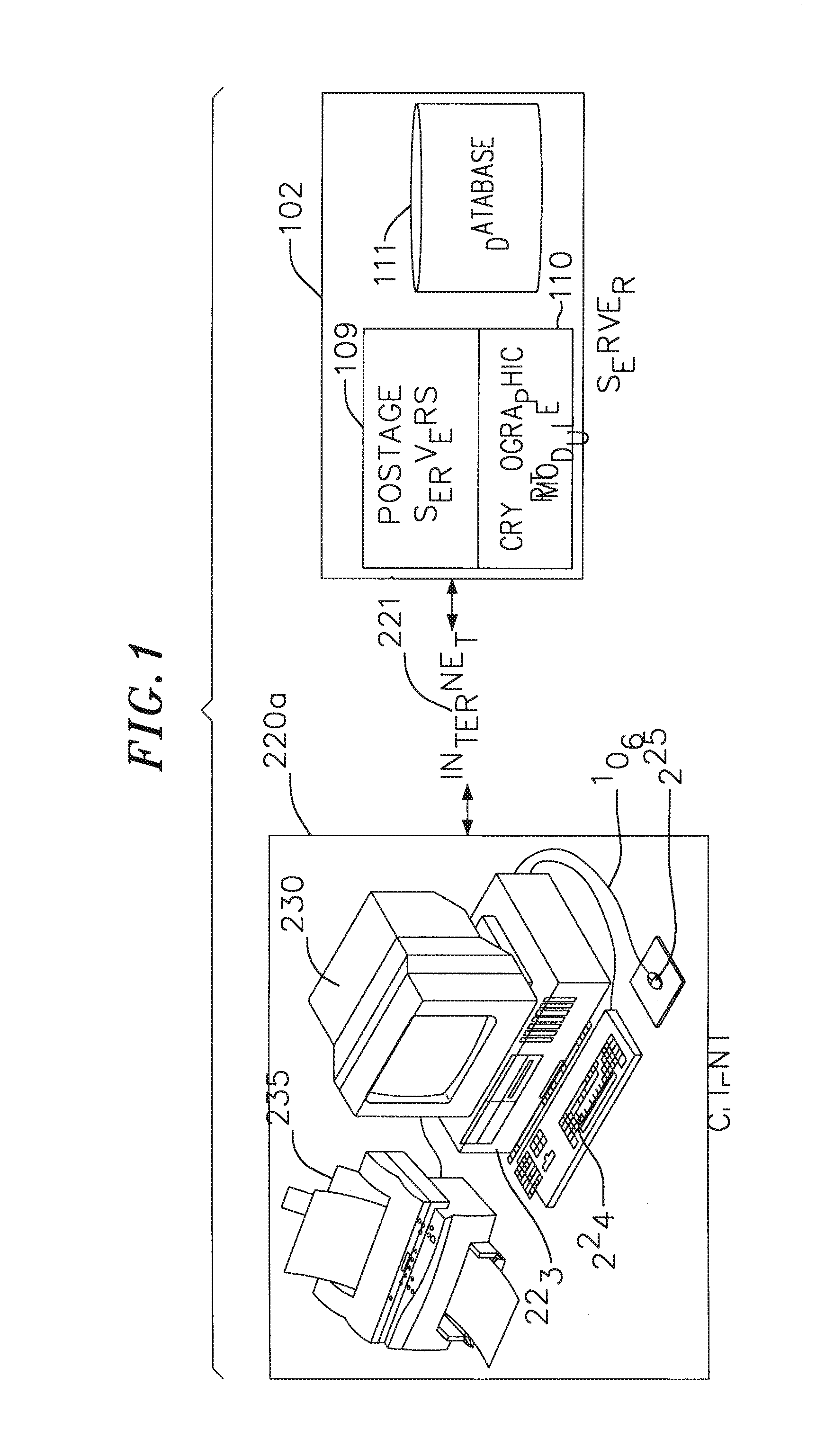 Machine dependent login for on-line value-bearing item system