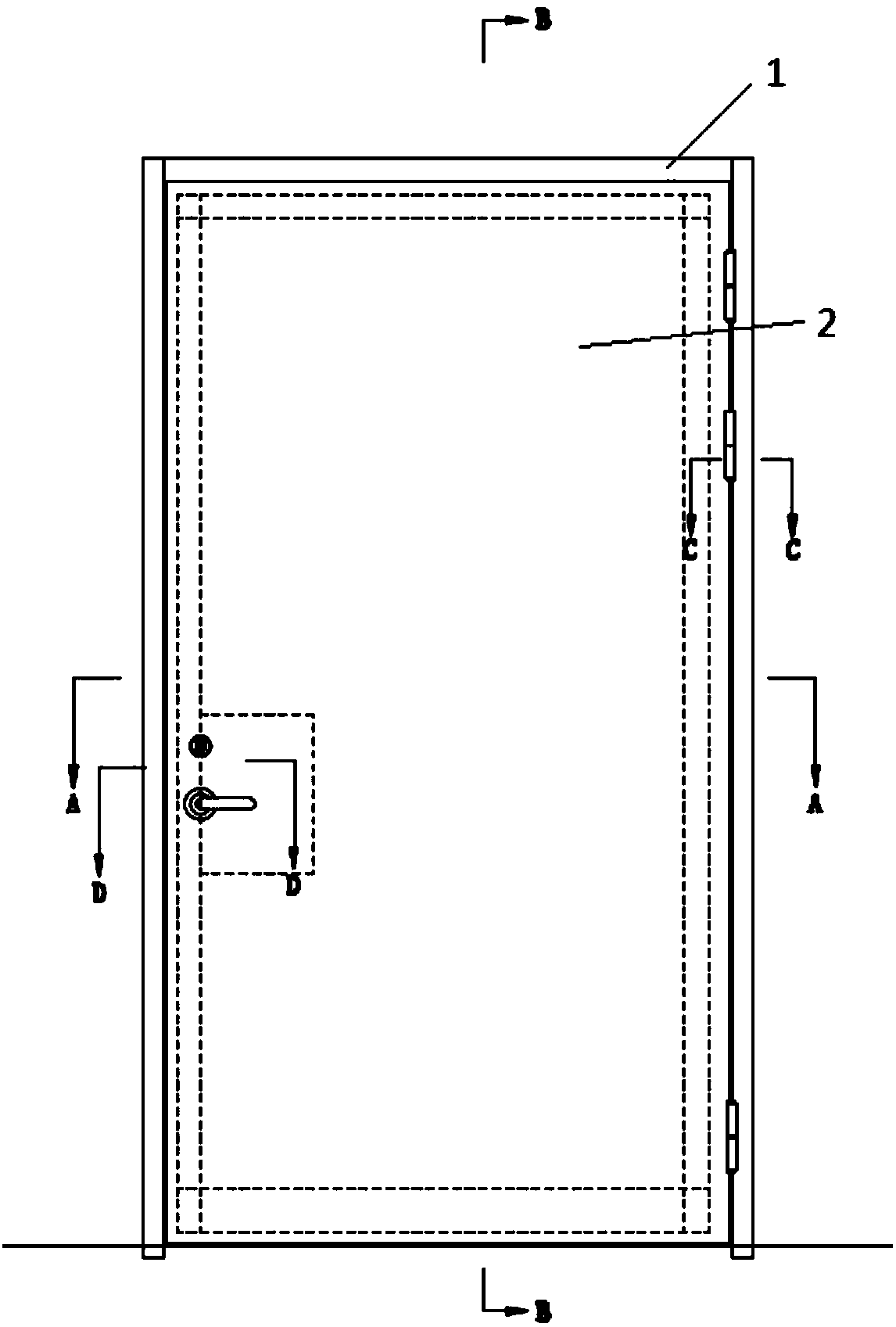 Fireproof flavor-blocking door