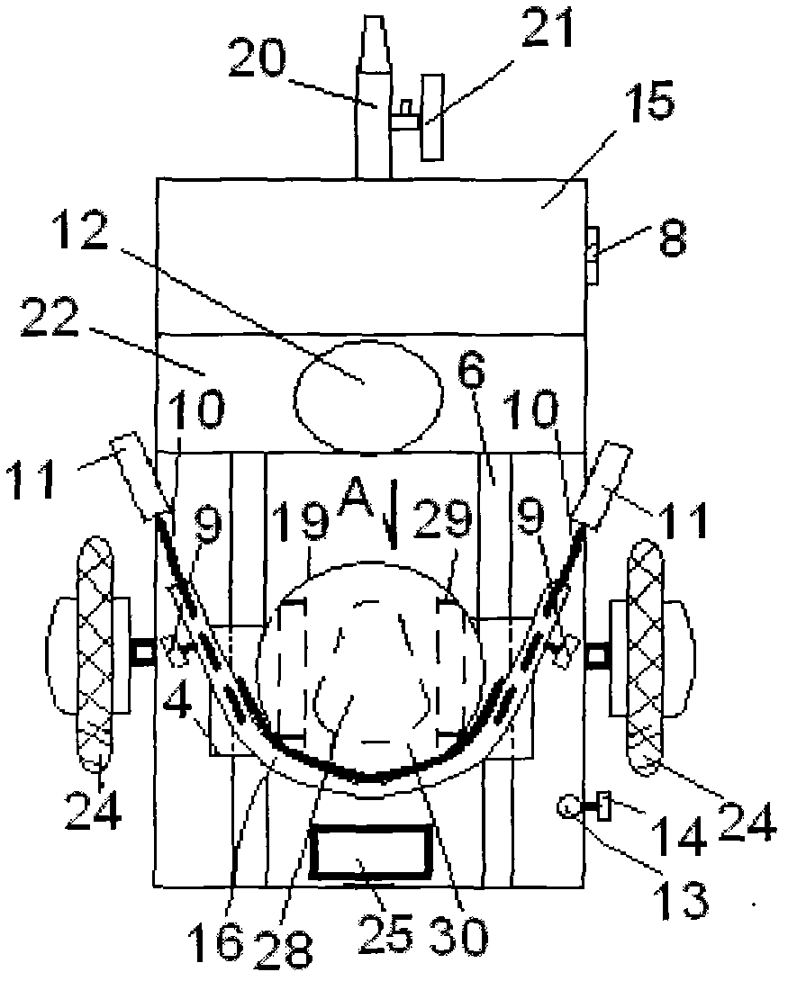 Multifunctional medical treatment and rehabilitation electric cart for facilitating excretion of old patients