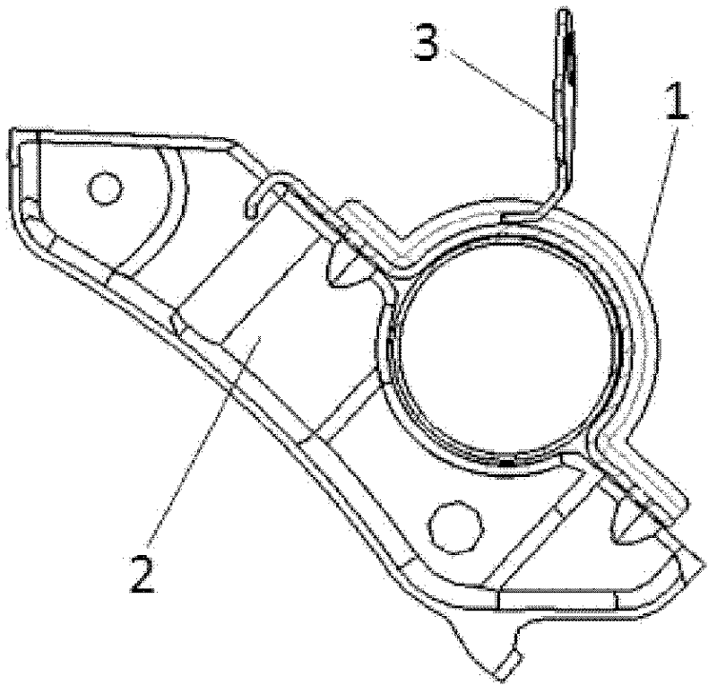 Automobile steering column installation structure