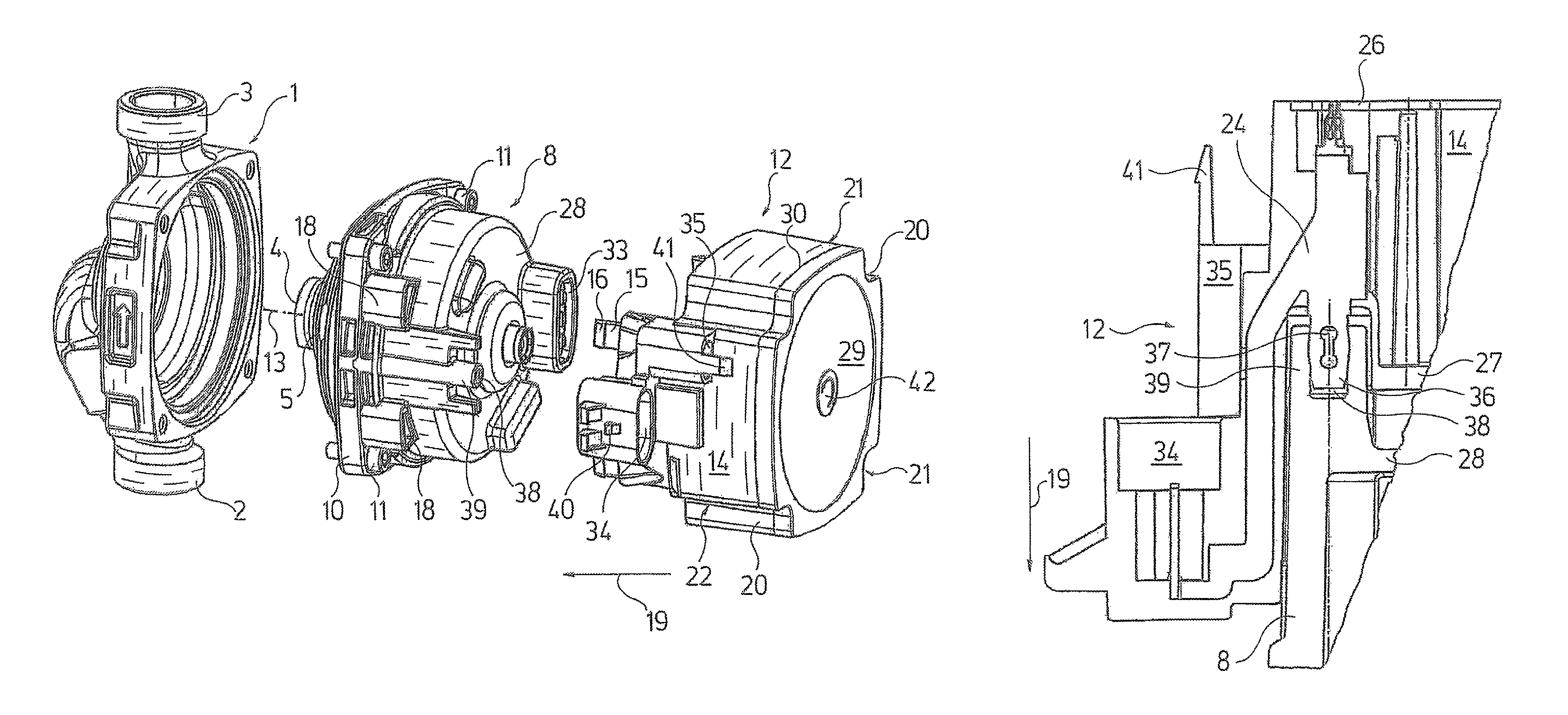 Heat circulation pump