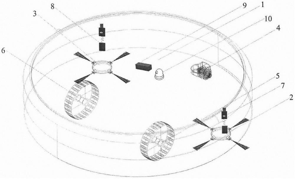 Data room temperature patrol robot arranged on room ceiling and method