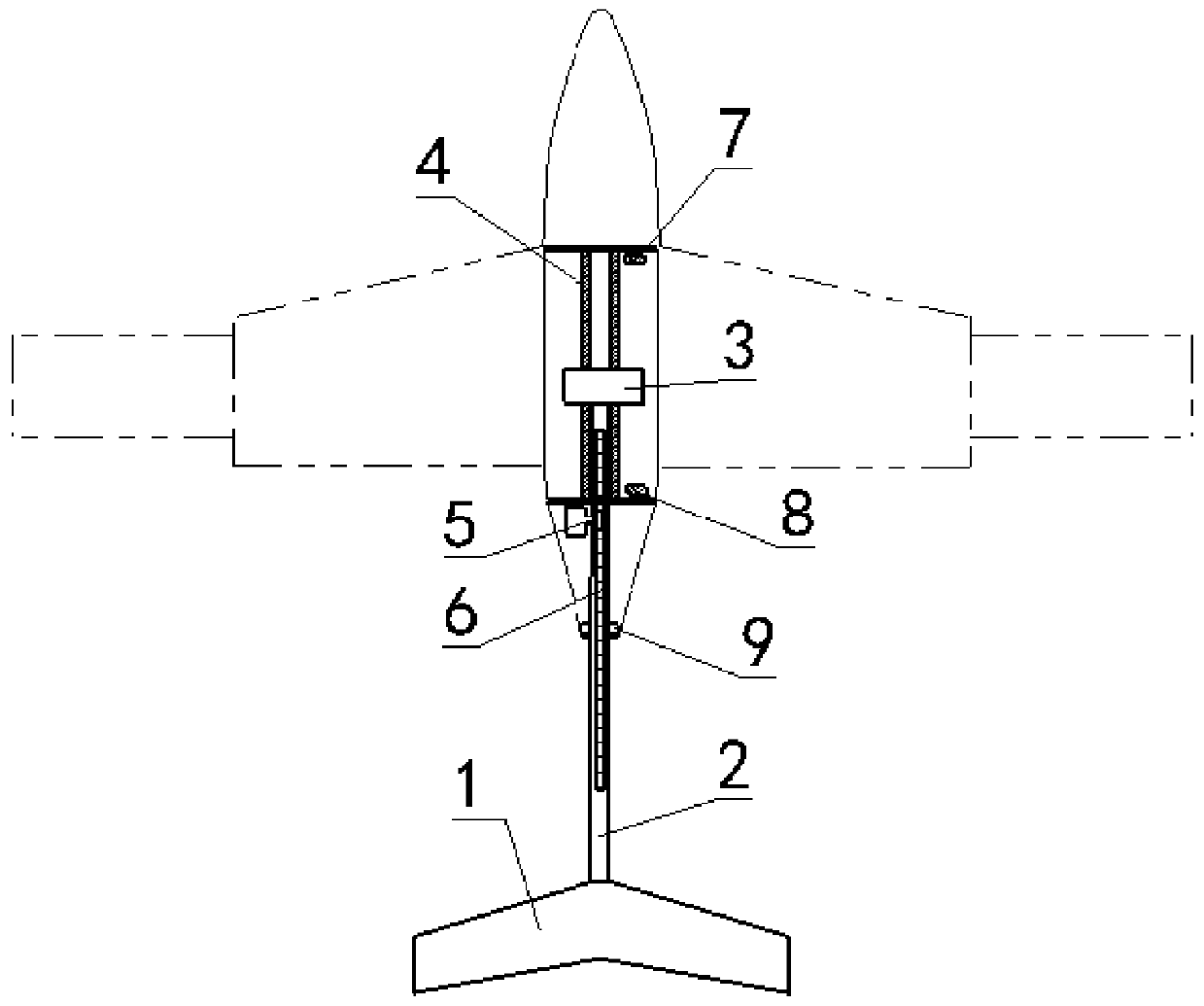 Movable unmanned aerial vehicle empennage