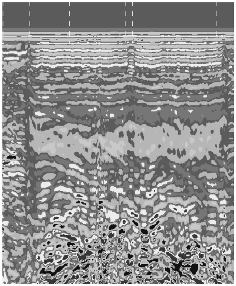 Image preprocessing method based on geological radar