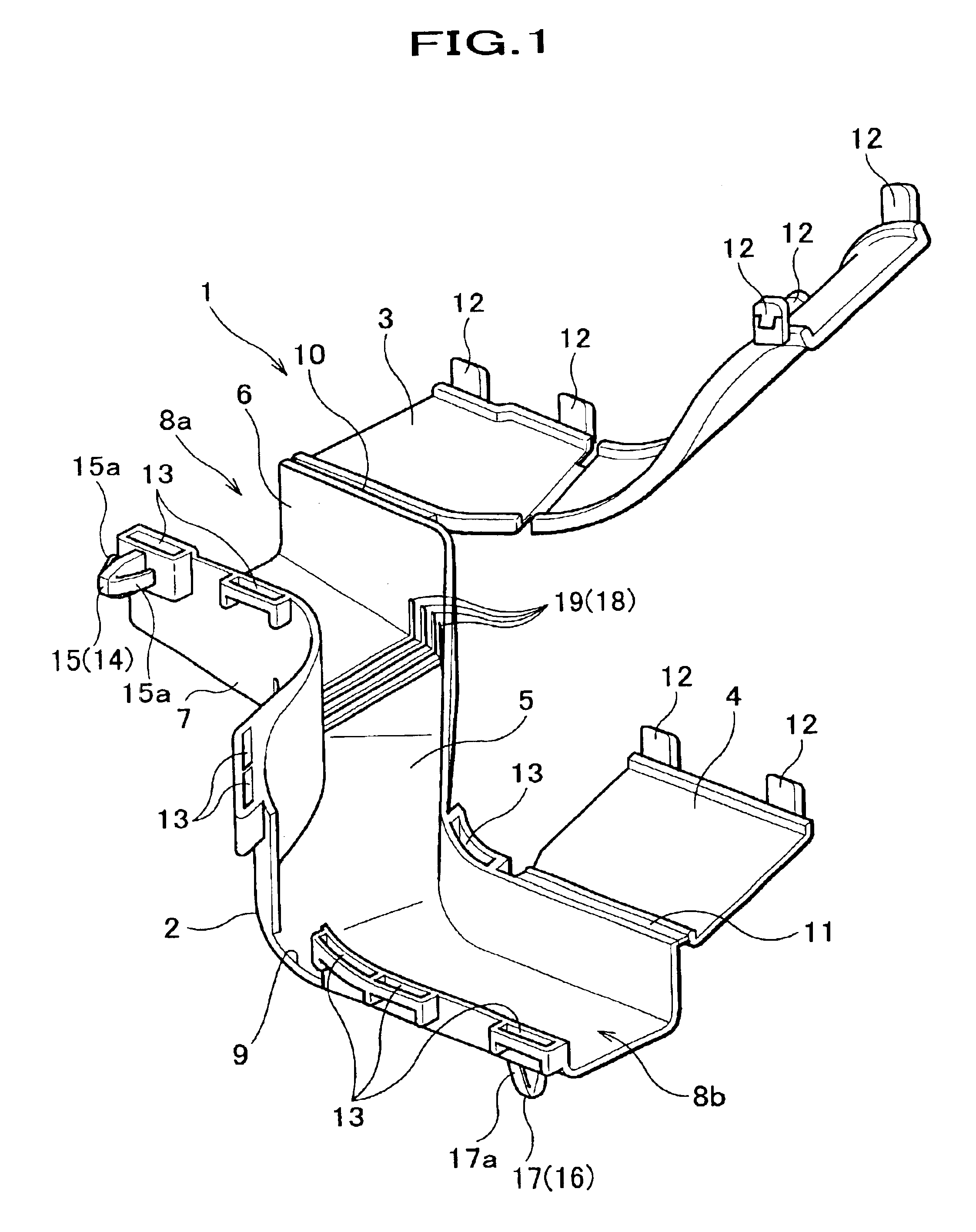 Protector for wire harnesses and mounting mechanism