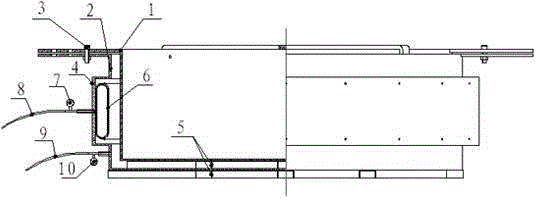 Tool and method for detecting sealing performance of water stop capsules for bearing platform construction