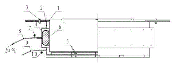 Tool and method for detecting sealing performance of water stop capsules for bearing platform construction