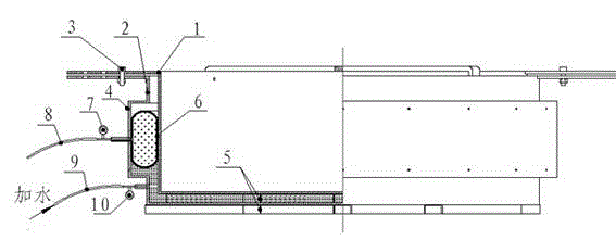 Tool and method for detecting sealing performance of water stop capsules for bearing platform construction