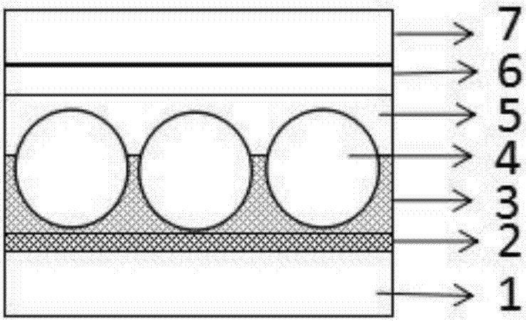 Photoretroreflective counter electrode of a solar cell and preparation method thereof