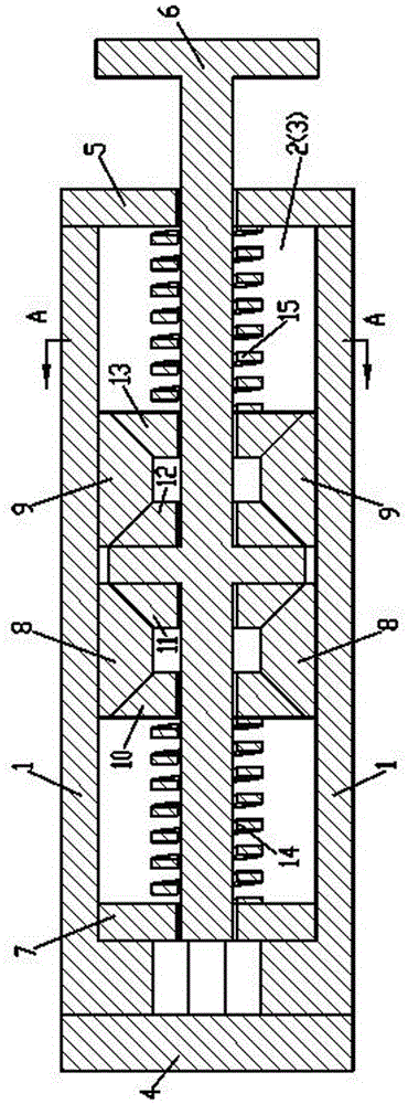 Dual-compressed-spring flat plate type-centripetal variable friction damper